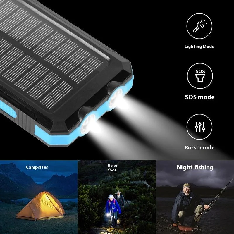 Xiaomi 200000mAh Solar Power Bank with Dual USB Ports Travel & Outdoor Solar Phone Charger for Camping-5