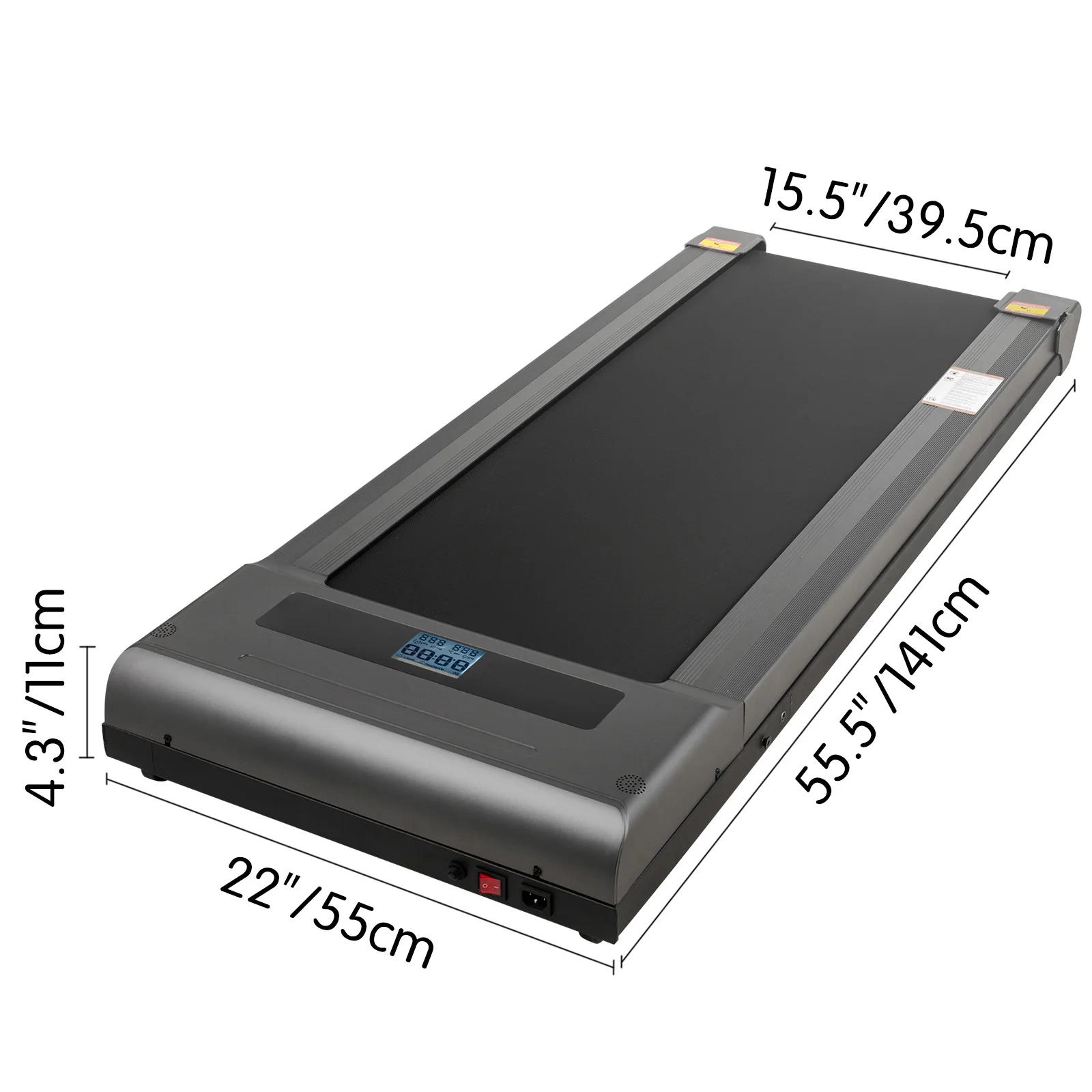 VEVOR Under Desk Treadmill for Home Portable Walking Pad 500W Motor Treadmills for Running Adjustable 1-6.0km/h Speed-6