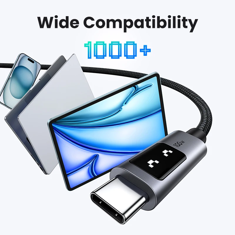 UGREEN UNO PD100W Fast Charge USB C Cable for iPhone 16 15 Type C to Type C Data Cord for Samsung Xiaomi Fast Chaging Cables-4