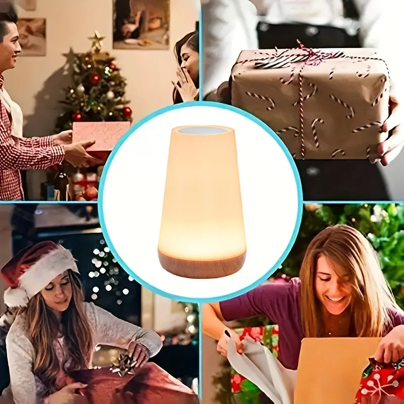 Touch RGB LED Night Lights Remote Control Dimmable Bedside Lamp USB Rechargeable 13 Colors Ambient Reading Camping Lamp Gifts-6