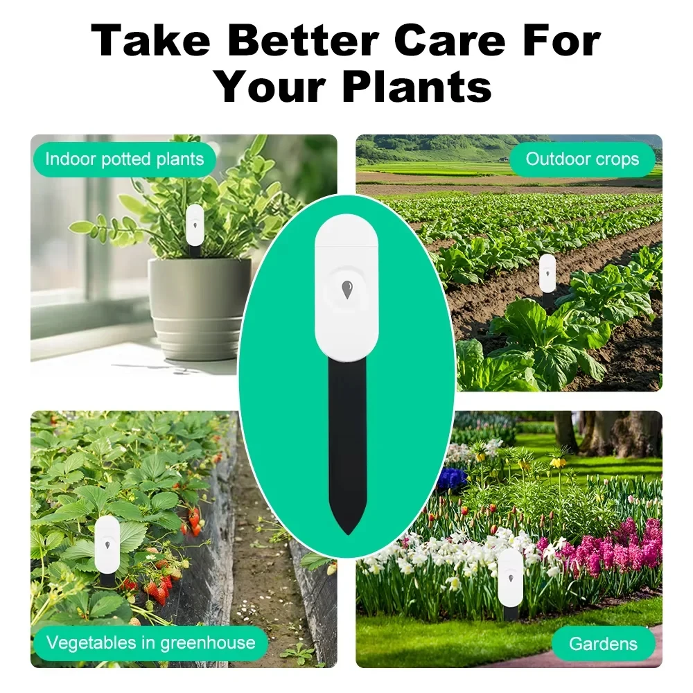 Zigbee Soil Temperature And Humidity Tester App Remote Monitoring Thermo Meter Hygrometer Garden Automation Irrigation Detector-6