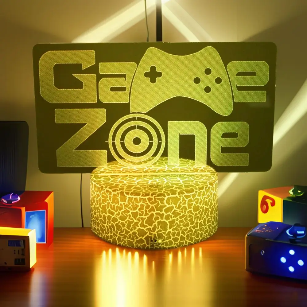 NEON GAMER 3D Lamp LED Night Light Gaming Setup RGB Children's Lamps Gamer Room Decoration Bedroom Table Lamp Personalized Gifts-4