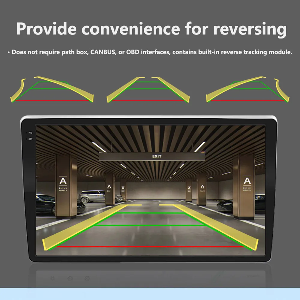 SMARTOUR Dynamic Trajectory Parking Line AHD 1080P Car Rear Universal Night Version View Reverse Backup Parking Track Camera-4