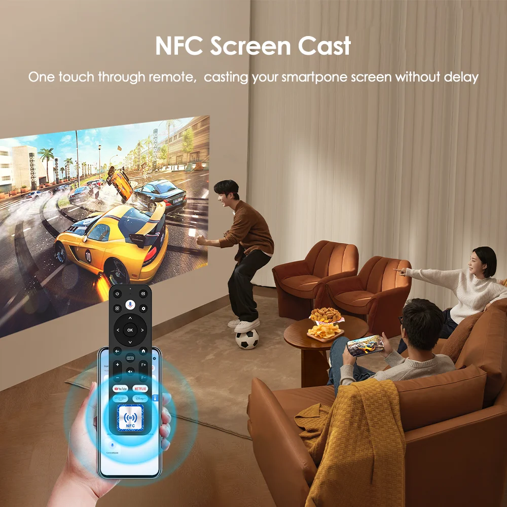 [Netflix Official Licence] portable 4k projector 5G WiFi Mini projector Dolby Android 11 beam Projector Home Theater Google Play-4
