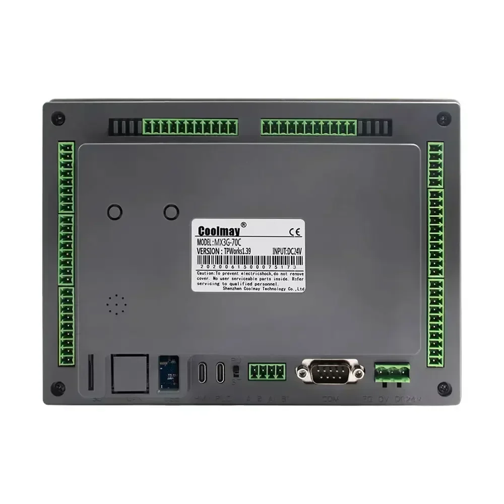 Coolmay PLC HMI MX3G 70C 40C 50C C40 All in One Integrated Ethernet Compatible FX3G/FX3U/FX3S Support MODBUS RS485 GX Works2-3
