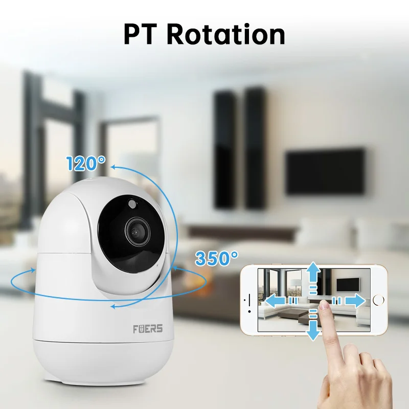 FUERS 4K 8MP WiFi IP Camera With Adjustable Bracket Tuya Smart Home Security Wireless Surveillance Camera Baby Monitor Mini Cam-5