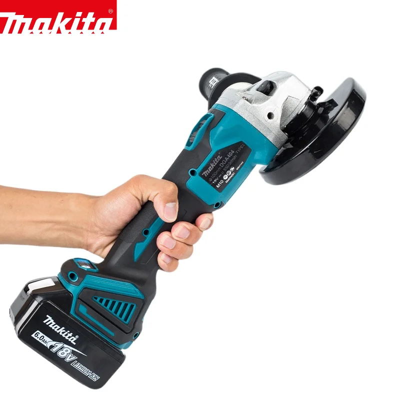 Makita DGA404 18V 125/100mm Brushless Lithium Electric Angle Grinder Rechargeable Cutting Machine High Power Polishing Machine-3