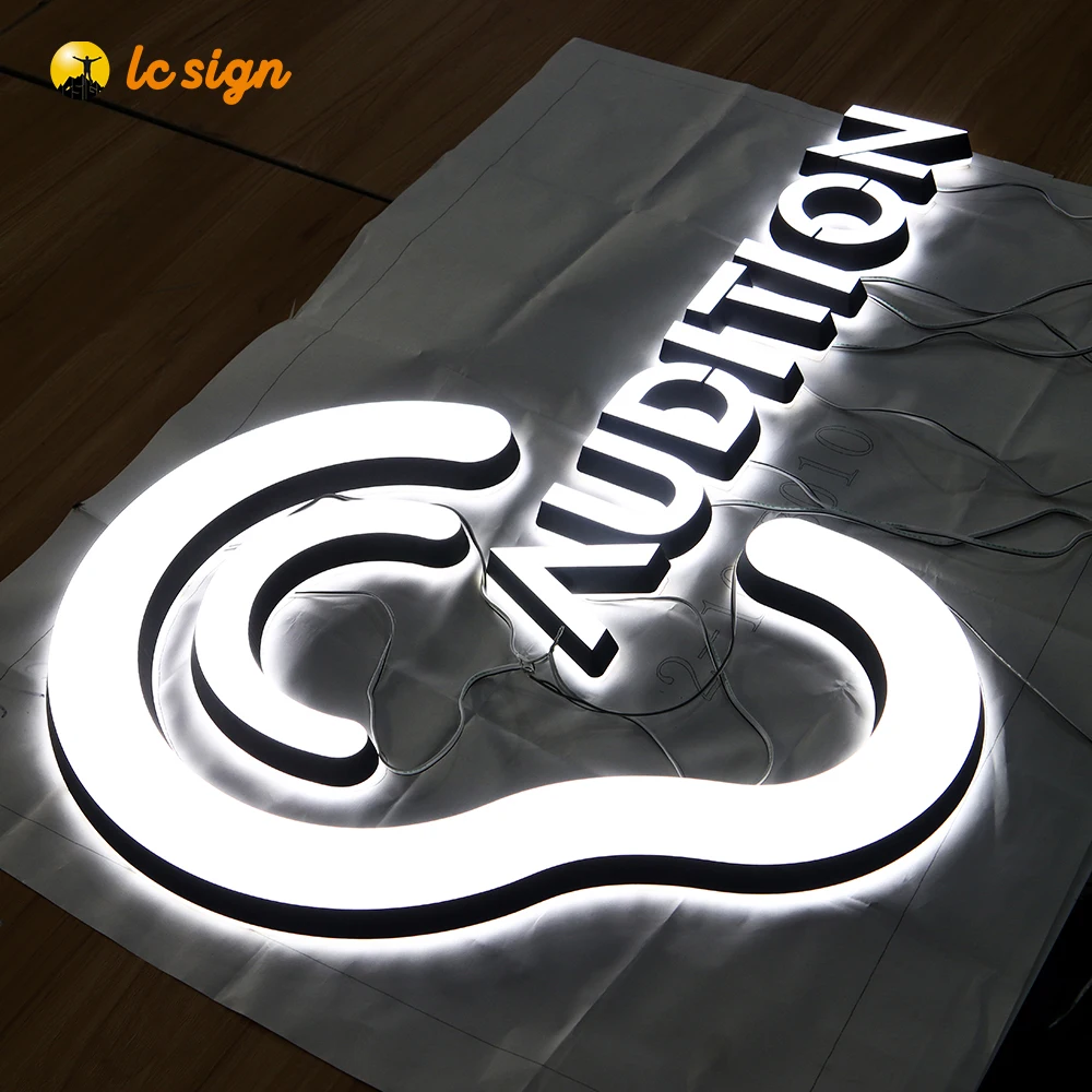 Advertising Waterproof Outdoor Signage 3d Front Lit Acrylic Led Channel Letter Outdoor Wall Sign