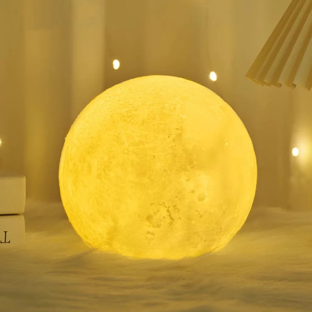 Children's Day Hand-painted Moon Light DIY Painted Materials Package Kindergarten Parent-child Activities Planet Night Light-3