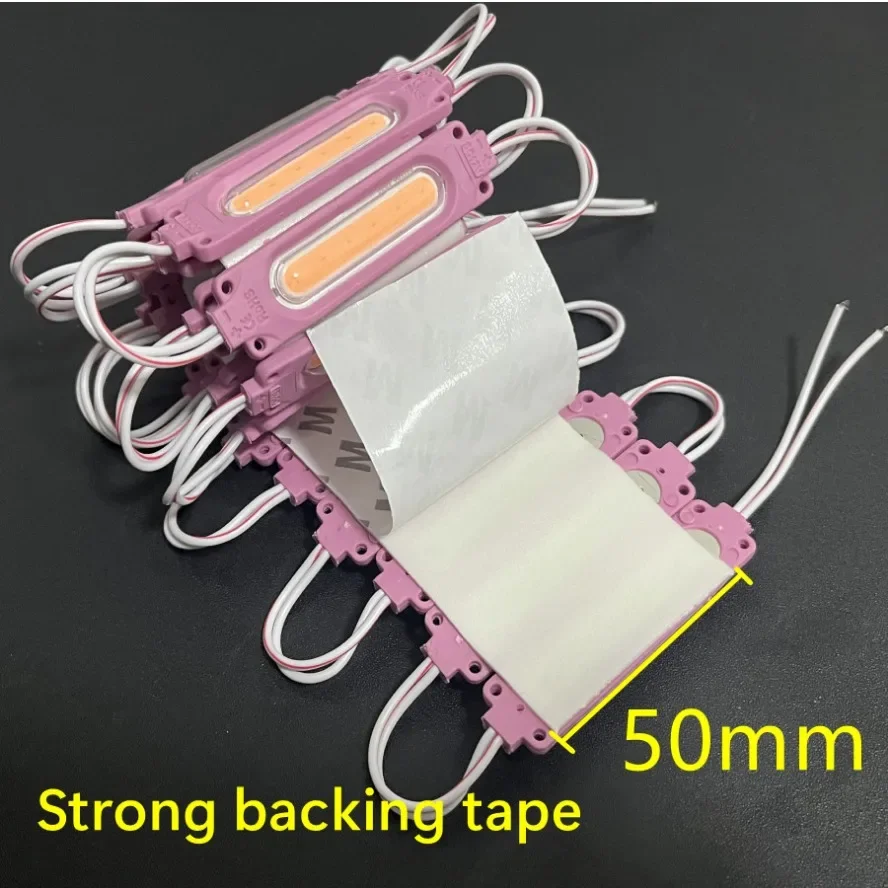 Wholesale 10PCS/lot 12V Multicolour Led Modules COB Light Backlight Shop Banner Waterproof IP65 Christmas Decorations Warm White-5