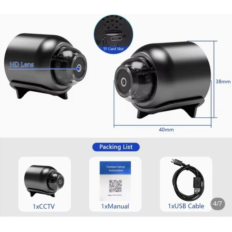 NEW X5 Mini Camera HD 1080P Compact WIFI Camera with Cyclic Recording Function Suitable for Outdoor Camping at Home Hot Sale-2