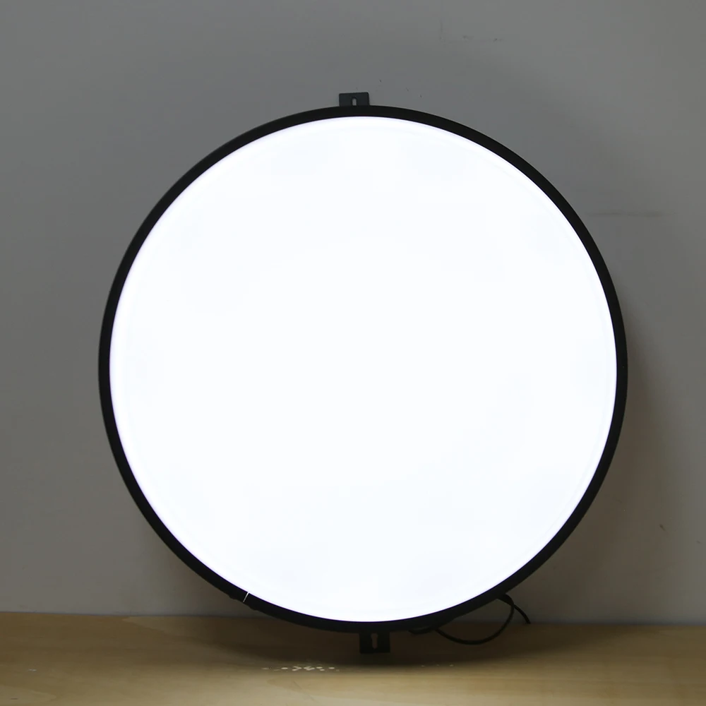 50cm LED Light Box Business Signs Custom Light Sign Outdoor Advertising Lamp Shop Signage Double Sided External Signage-5
