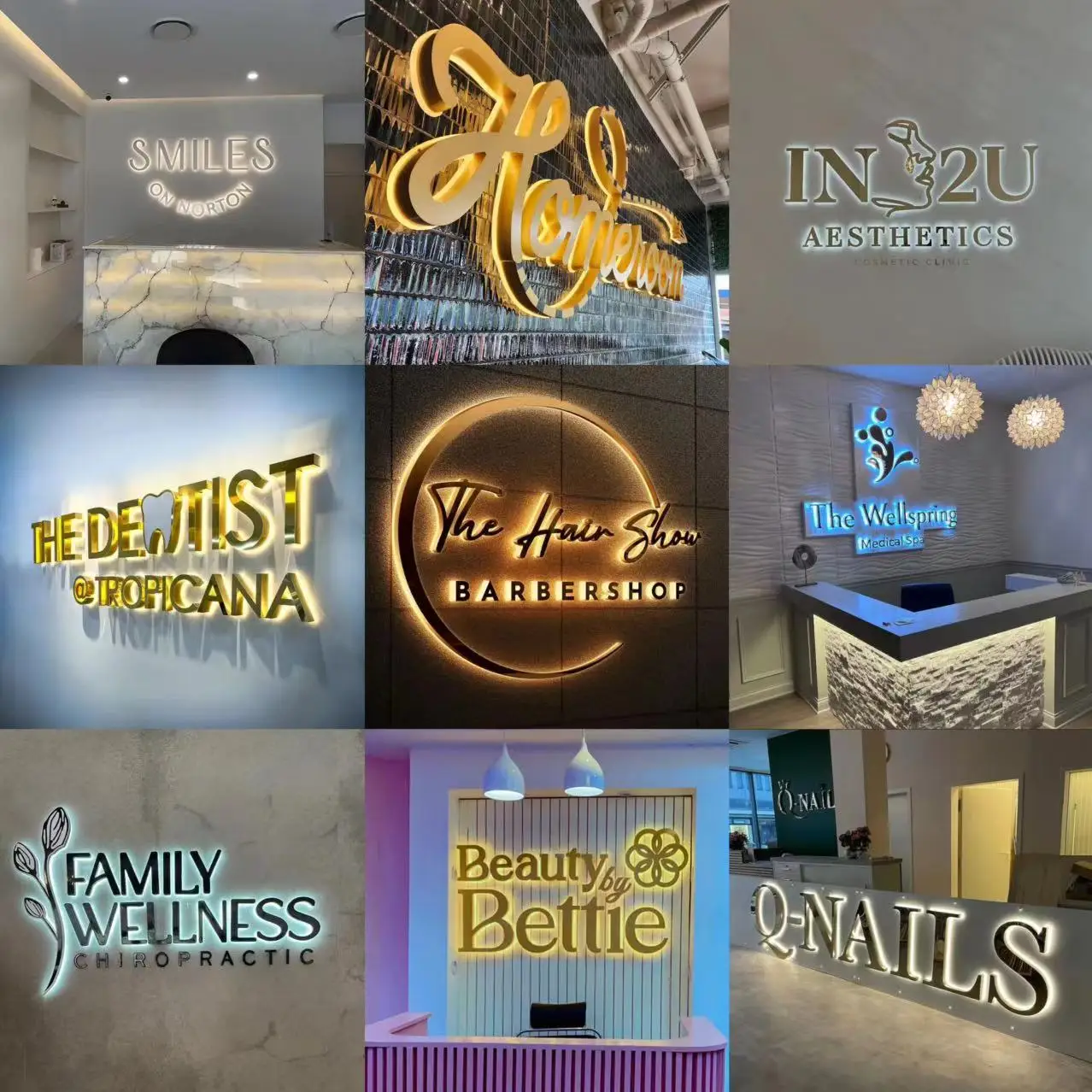 Metal Backlit Sign Custom LED Metal Luminous Lettering Outside Indoor Company Store Business Logo Wall Decor Illuminated Signage-3