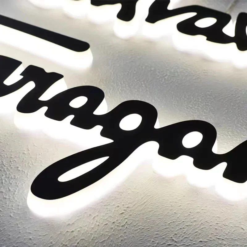 Customized Outdoor Metal LED Logo Lighting 3D Letter Company Commercial Sign Light Custom Business Name Plaque Illumination-6