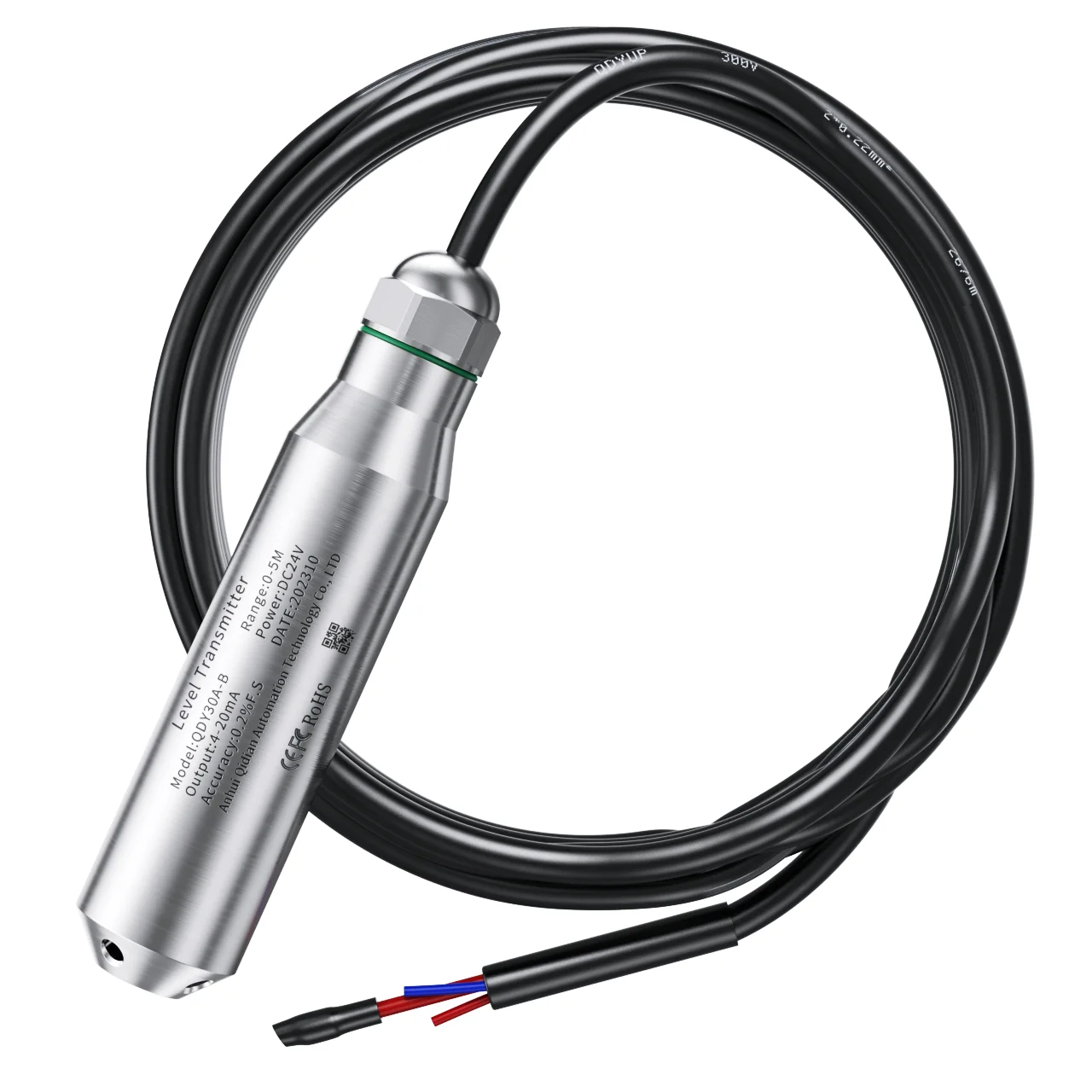 1m 2m 3m 5m Submersible Water Level Sensor tank 0-10V RS485 Level Sensor Transmitter-4