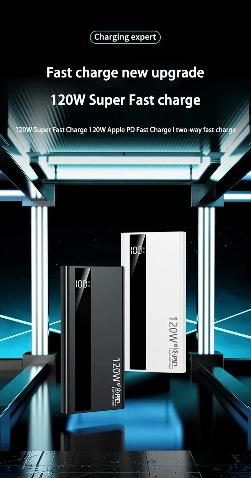 Xiaomi 120W 200000mAh High Capacity Power Bank Super Fast Charging Power Bank Portable Battery Charger For iPhone Samsung Huawei-5