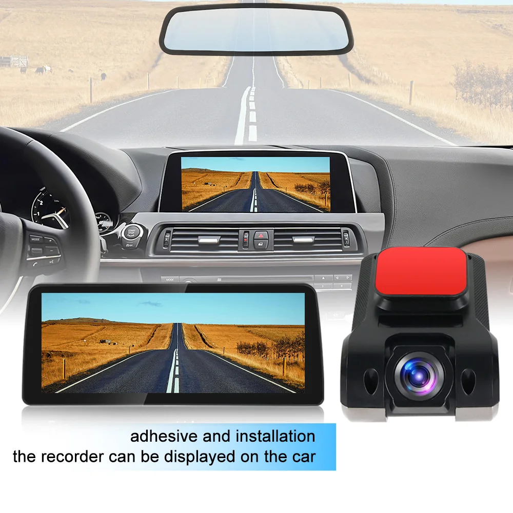 Car Android Navigator USB HD 1080P 170° DVR Driving Recorder Media Comes with ADAS Driving Assistance Function Recorder Night-3