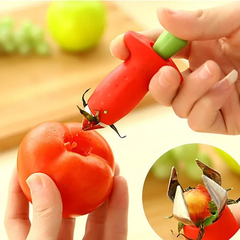 Strawberry Slicer Cutter Strawberry Corer Strawberry Huller Fruit Leaf Stem Remover Salad Cake Tools Kitchen Gadget Accessories-2