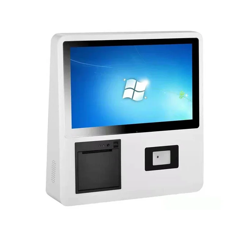 fast food self service order restaurant 21 24 27 32inch touch screen cashless POS payment terminal kiosk floor stand machine-5
