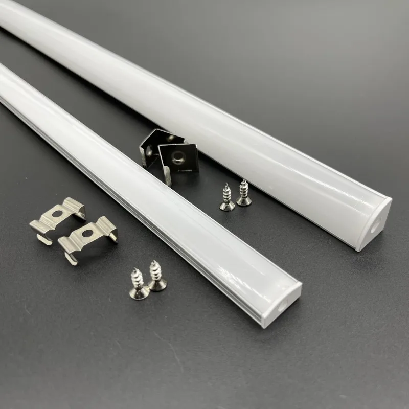 DHL 10-20pcs/lot 1M U/V Shape Corner Aluminium Profile Channel Holder for LED Strip Light Bar Under Cabinet Lamp Kitchen Closet-2