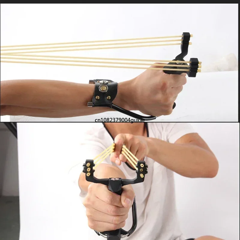 Metal Powerful Slingsshot Professional Slingshot  Hunting Outdoor Shooting Package Hunting Acessories Manual tools-4
