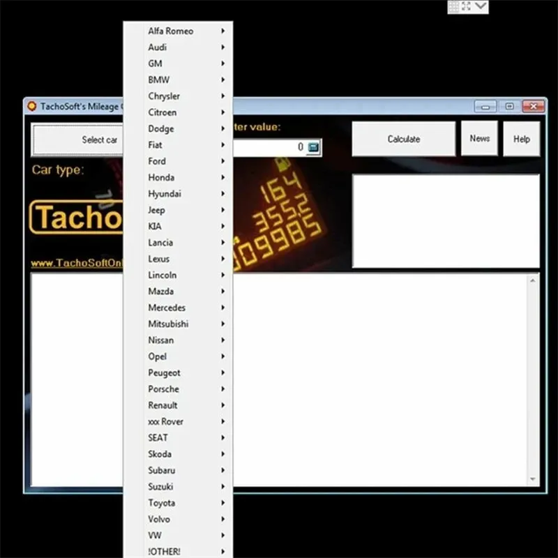 TachoSoft Modify Mileage Calculator 23.1 SOFTWARE car mileage calculation EEPROM ECM English for Peugeot for Jeep-3