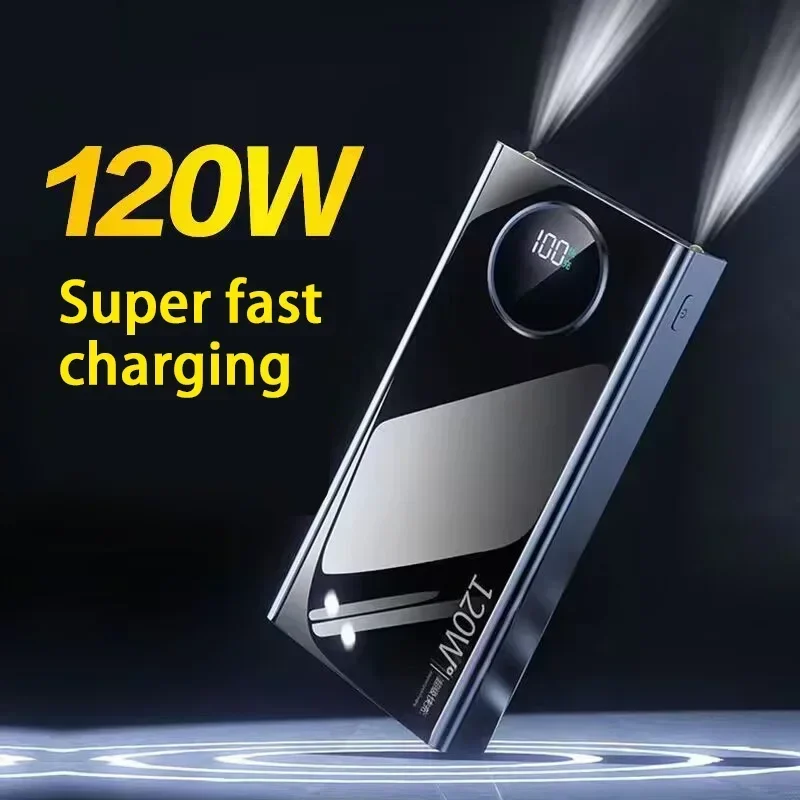 120W Power BankSuper Fast Charging 80000mah Ultralarge Capacity For Mobile Power External Battery For Iphone Xiaomi Samsung-5