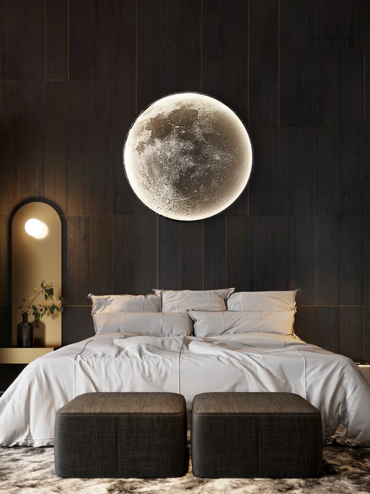 Ceiling lamps moon wall light Nordic creative wall lamps living room Modern lights decorative lamp bedroom bedside lamp-3