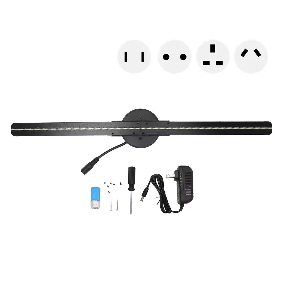42CM 3D Hologram Fan WiFi 3D Holographic Projector Advertising Display Light HD Holographic Projector for Stores Bars Party Xmas-3