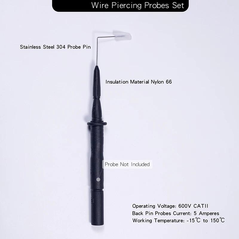 Multimeter Probes 2MM Interface 60V/10A Very Fine Diameter 0.7mm Back Puncture Puncture Probe-4
