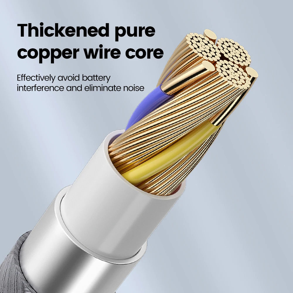 3 in 1 Type C 3.5mm Jack Aux Cable To IOS Audio Cable Adapter for iPhone iPad Car Speaker Male to Male USB-C Converter Cable-5