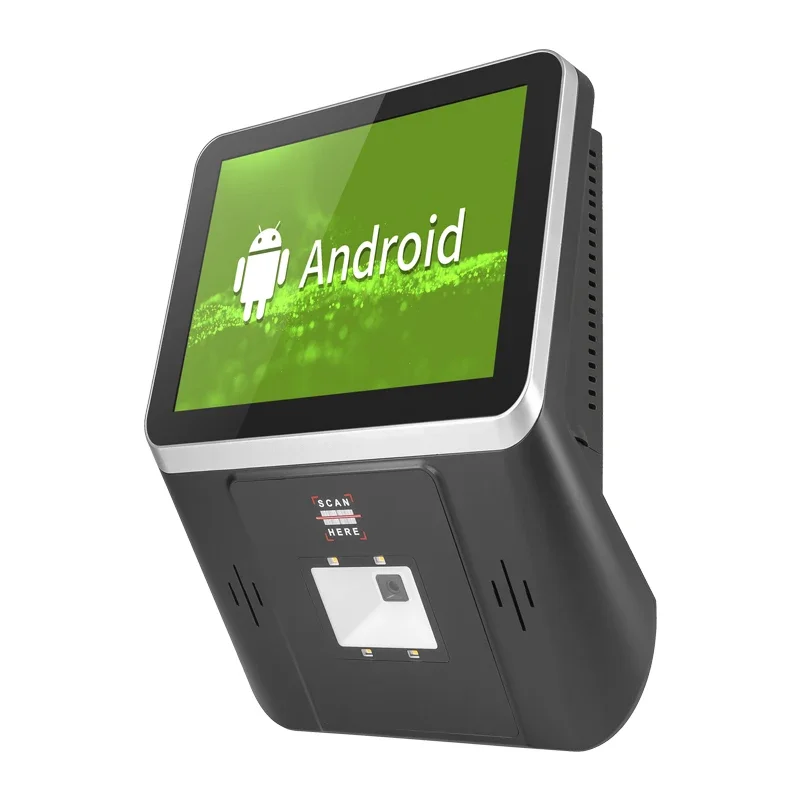 Android windows self service queue management system all in one touch screen  bank hospital ticket dispenser quiosqu kiosk-6