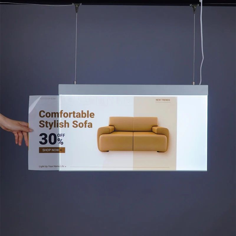 Double sided direction toilet signage for mall  airport  station led picture frame ceiling led light box custom acrylic lightbox-4