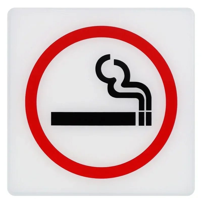15cm No Smoking Signs No Touching No Photographing Signs Warning Plaque Public Shope Signage Mall Office Warm Reminder Sign-2
