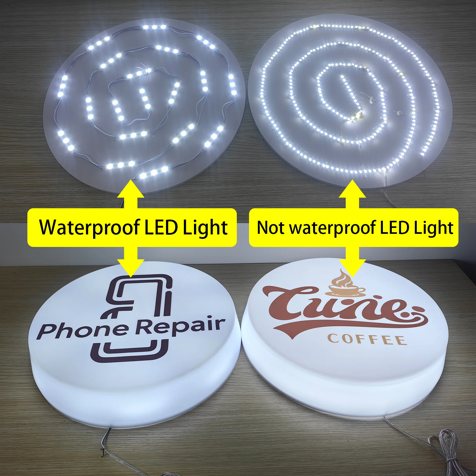 Lightbox Custom Lighting Signs For Food Truck Dining Car Acrylic Signage Shop Sign Single Side Advertising Board Light Box-6