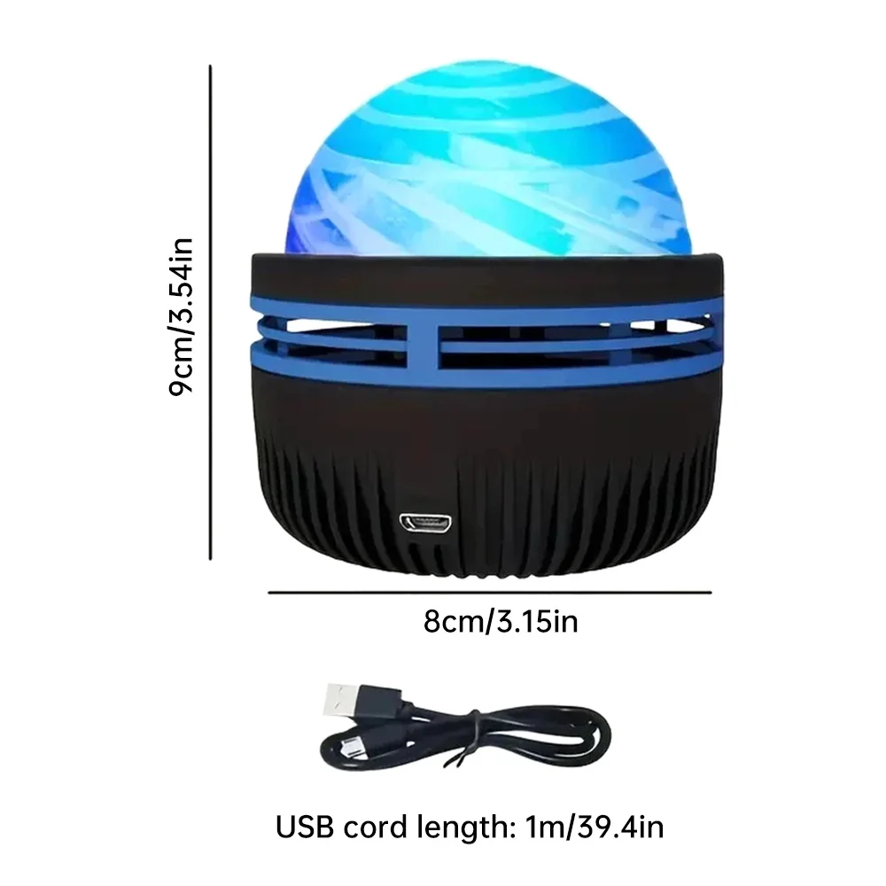 Starry Sky Projector Lamp Galaxy Vortex Star Night Light with Remote Control Bedroom Projection Magic Ball LED Lamp for Bedroom-6