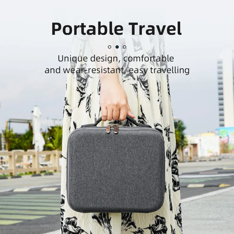 BRDRC Storage Case Carrying Bag for DJI Action 5 Pro/Osmo Action 4 Camera Protector Accessorise Portable Travel Case Handbag-2