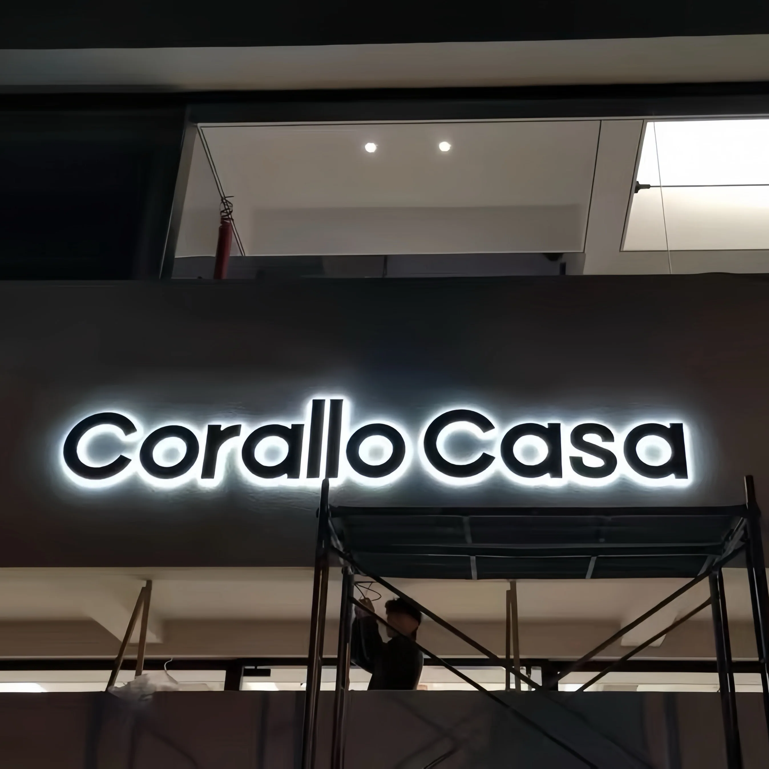 Business Logo Sign Acrylic Custom Logo Decoration Office Door Sign Wall Sign 3D Custom Outdoor LED Backlit Shop Advertising Sign-5