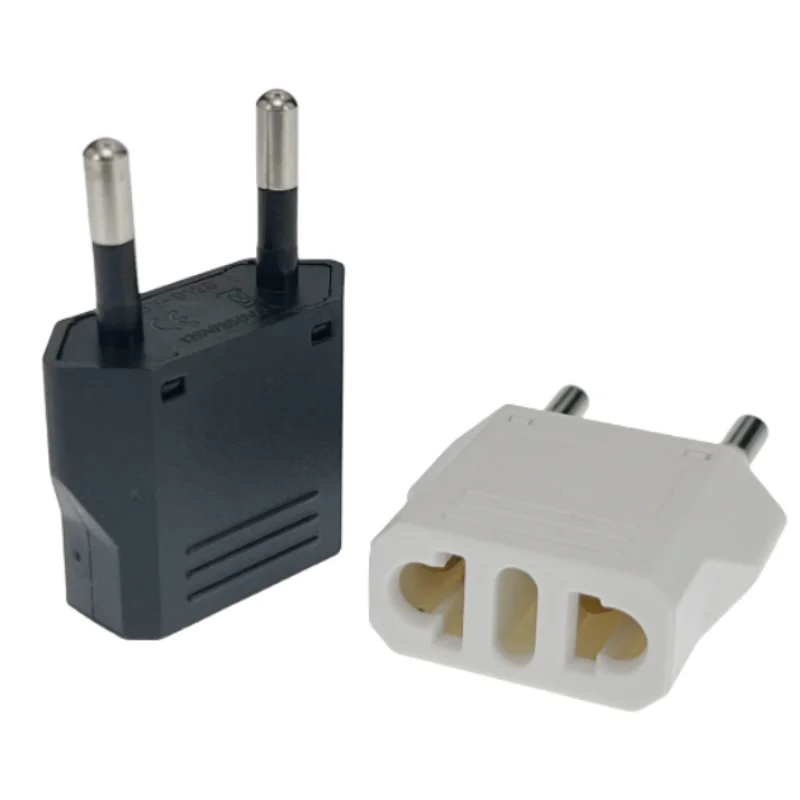 America European Mini CN UK EU To US AU Power Plug Adapter Russia Australia Travel Plug Converter Korea 4.0mm 4.8mm Plug 6A 125A-2