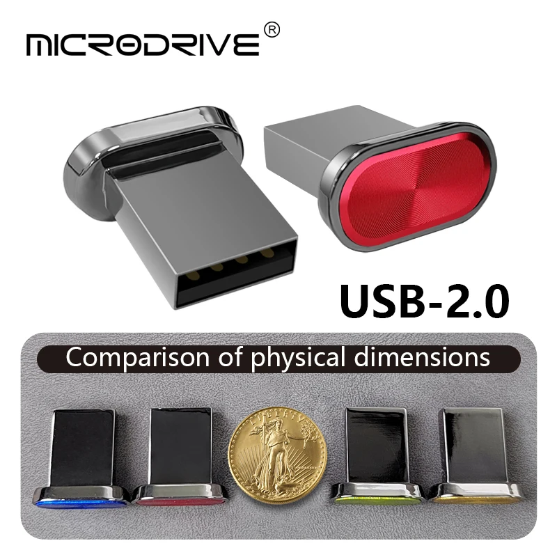 Super Mini USB Flash Drive Waterproof Pendrive 64GB 32GB 16GB 8GB 4GB Real Capacity USB Memory Stick Thumbdrive-5