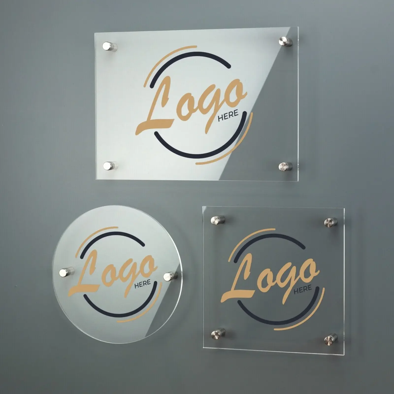 Customized Acrylic Business Plaque House Number Sign with Your Logo Personalized Address Signage Door Plaque