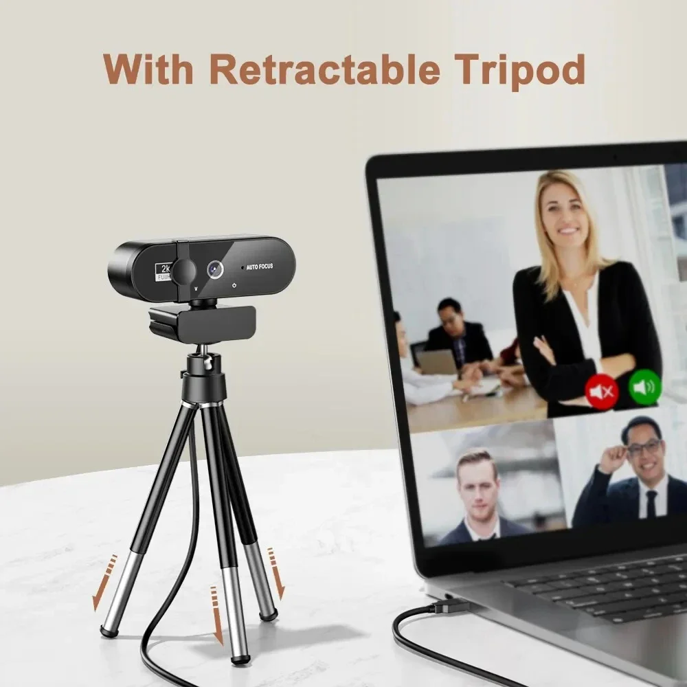 4K Webcam 1080P Mini Camera 2K Full HD Webcam with Microphone 30fps USB Web Cam for Auto Focus PC Laptop Video Shooting Camera-5