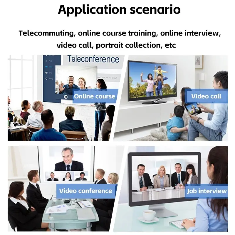 Camera 1080P HD Computer HD USB Camera Built In Microphone USB Network Camera Web Camera For Work With Microphone Tripod-5