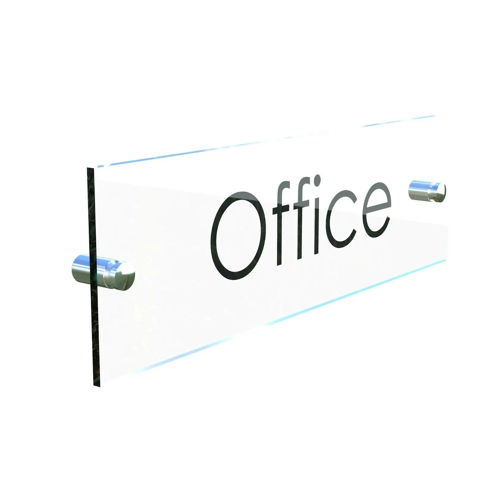 Office Door Wall House Number Sign Plaque- Quality Glass Effect Acrylic Perspex Signage Finished Item or Customized Item-3