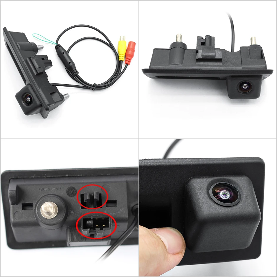 GreenYi 170° 1080P AHD Vehicle Rear View Camera for VW Volkswagen Golf Passat B7 B6 Tiguan Jetta MK6 Audi A3 A4 A5 Q5 A6 B6 car-5