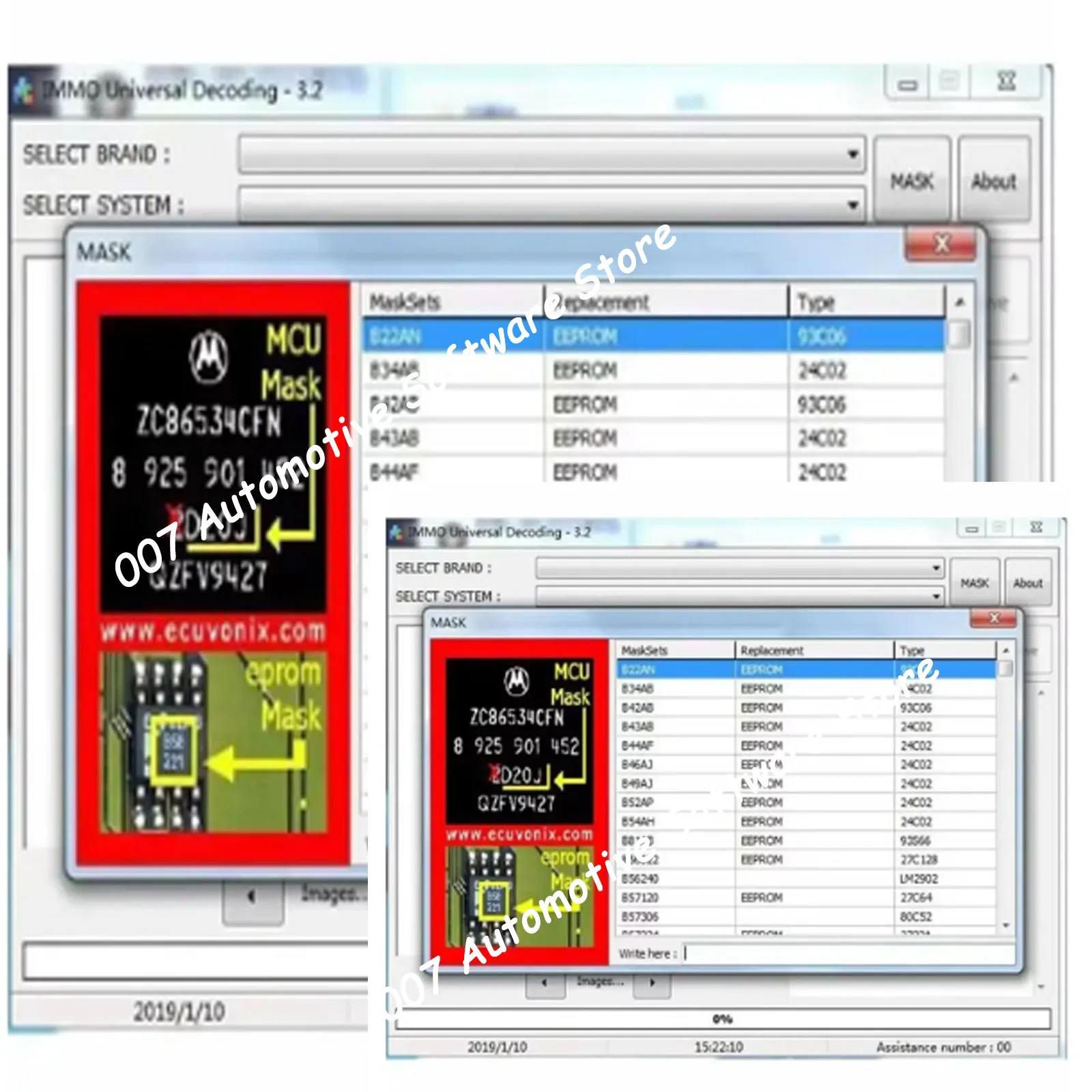 ECU Vonix Solutions IMMO Universal Decoding V3.2 Software for Windows 7 32bit - Repair & Remove ECU IMMO Code with UPA-USB Suppo-6