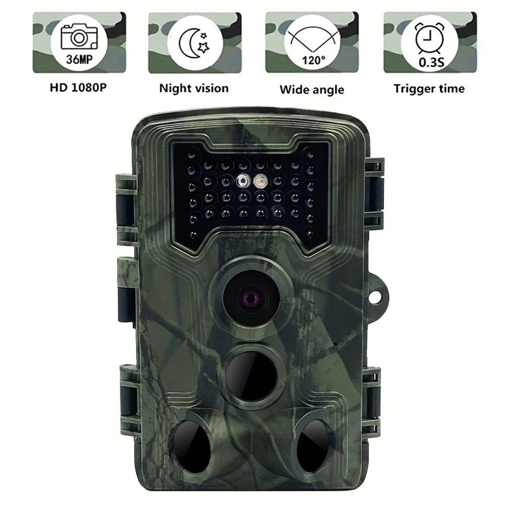 Hunting Trail Camera 36MP 1080P Night Vision Wildlife Camera With Motion Activated Outdoor Trail Cam Trigger Wildlife Scouting-6