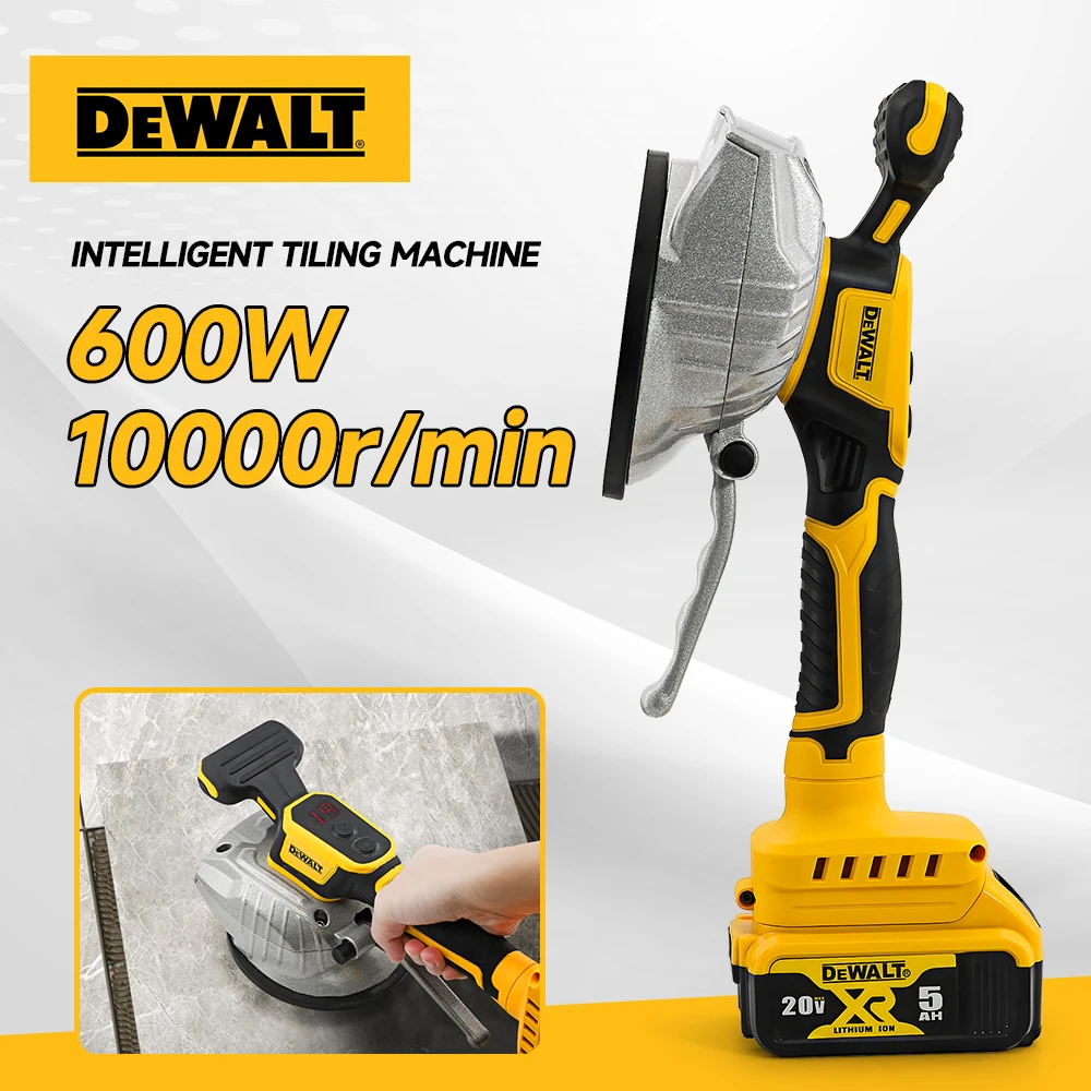 Dewalt 20V Battery Tiling Tiles Machine Tiles Vibrator Suction Cup 8 Gear Floor Vibrator Leveling Tile Installation Power Tools-3