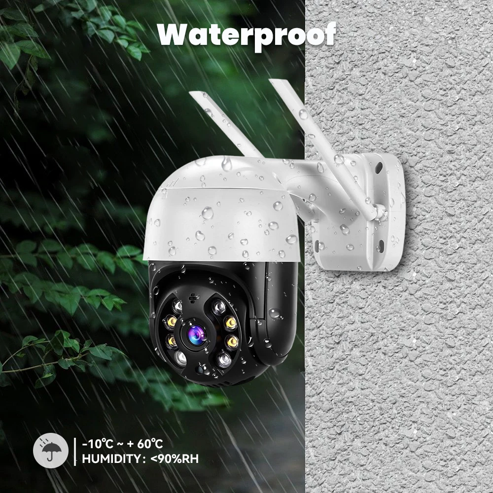 4K 8MP PTZ Wifi IP Camera Outdoor 4X Digital Zoom AI Human Detect Wireless Camera H.265 P2P Audio 1080P 5MP Security CCTV Camera-4