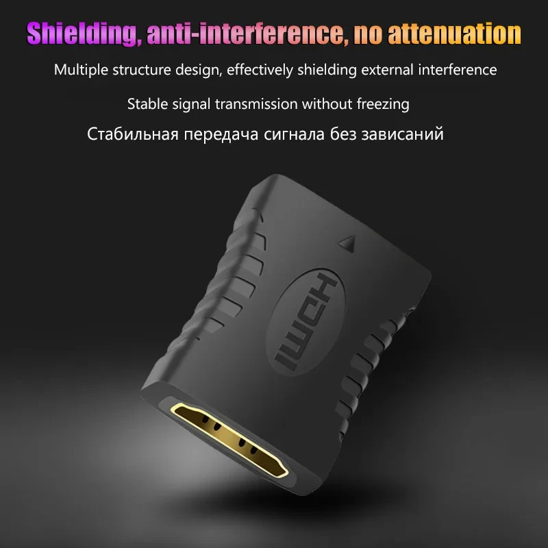 4K HDMI Extender Female To Female Converter Extension Audio Adapter For Monitor Display Laptop PS4/3 PC TV Hdmi Cable Extension-4